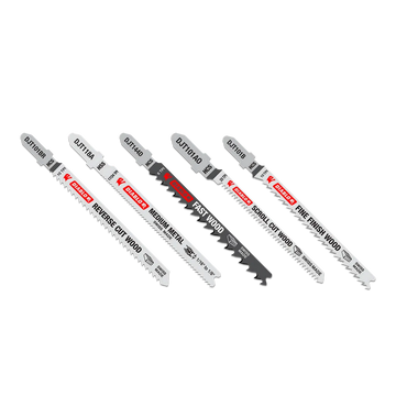 5pc High Carbon Steel/High Speed Steel T-Shank Jig Saw Blade Set for Wood & Metal (5-Piece) | Diablo Tools | PCS