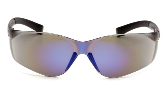 Pyramex Ztek S2575S safety glasses, Blue Mirror lenses, No Anti-fog