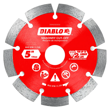 5 in. Diamond Segmented Cut-Off Discs for Masonry | Diablo Tools | PCS