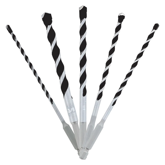 5 pc Multi-Material Carbide Tipped Hammer Drill Bit Set (5-Piece) | Diablo Tools | PCS