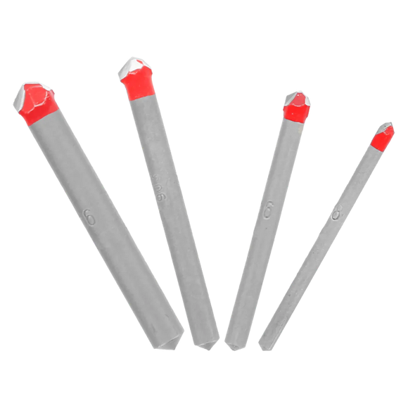 4 pc Tile & Stone Carbide Tipped Drill Bit Set (4-Piece) | Diablo Tools | PCS