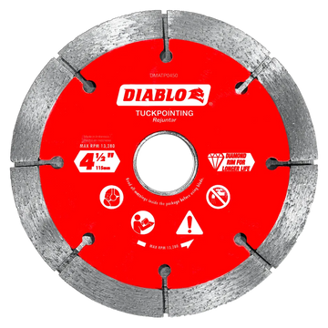 4-1/2 in. Diamond Tuck Point Blade for Masonry | Diablo Tools | PCS