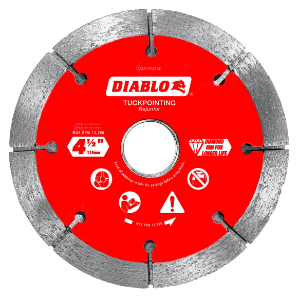 4-1/2 in. Diamond Tuck Point Blade for Masonry | Diablo Tools | PCS
