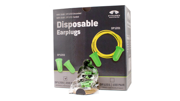 Pyramex - DP1200 - DP1200 - Bell Shaped Plug - uncorded - Polybag with dispenser- 200 pair/box - DP1200_DP1201_Open_Box_F