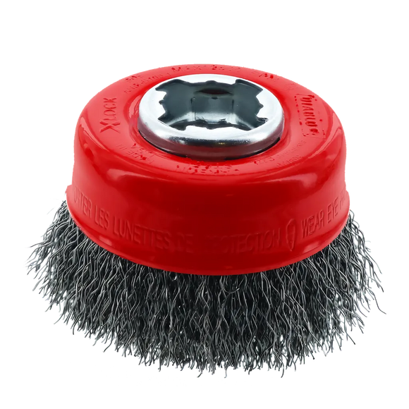 3 in. X-LOCK Carbon Steel Crimped Cup Brush | Diablo Tools | PCS