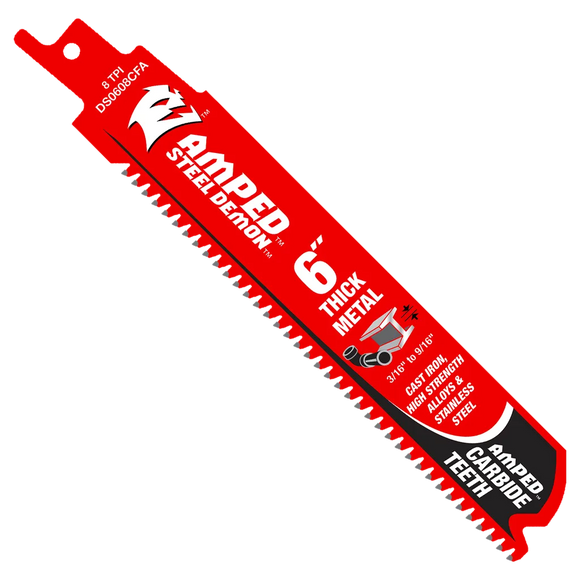 6 in. Steel Demon Amped‚™ Carbide Blades for Thick Metal Cutting (3-Pack) | Diablo Tools | PCS