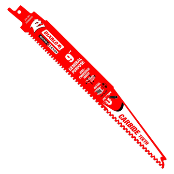9 in. Demo Demon Carbide General Purpose Recip (10-Pack) | Diablo Tools | PCS