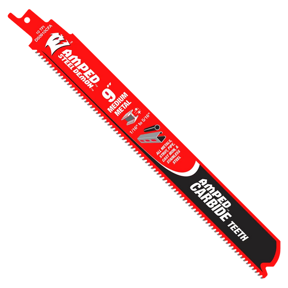 Diablo 9 in. 10 TPI Steel Demon¬Æ Amped‚™ Medium Metal Carbide Reciprocating Saw Blade | Diablo Tools | PCS