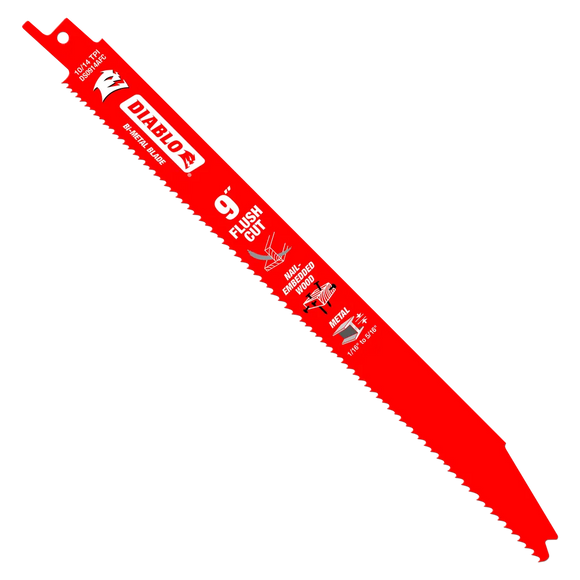 9 in. Flush Cut Recip Blade (5-Pack) | Diablo Tools | PCS