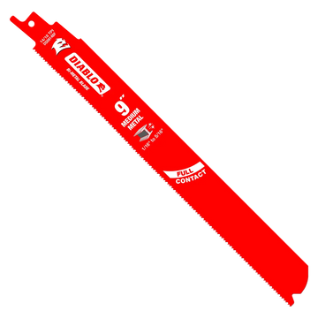 9 in. Bi-Metal Recip Blade for Medium Metal Cutting (3/32 in. to 5/16 in.) (5-Pack) | Diablo Tools | PCS