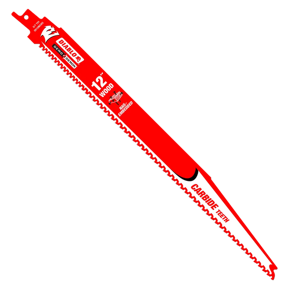 12 in. Demo Demon Carbide Recip Blade for Nail-Embedded Wood (10-Pack) | Diablo Tools | PCS