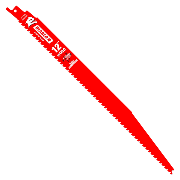 12 in. Bi-Metal Recip Blade for Nail-Embedded Wood (2-Pack) | Diablo Tools | PCS