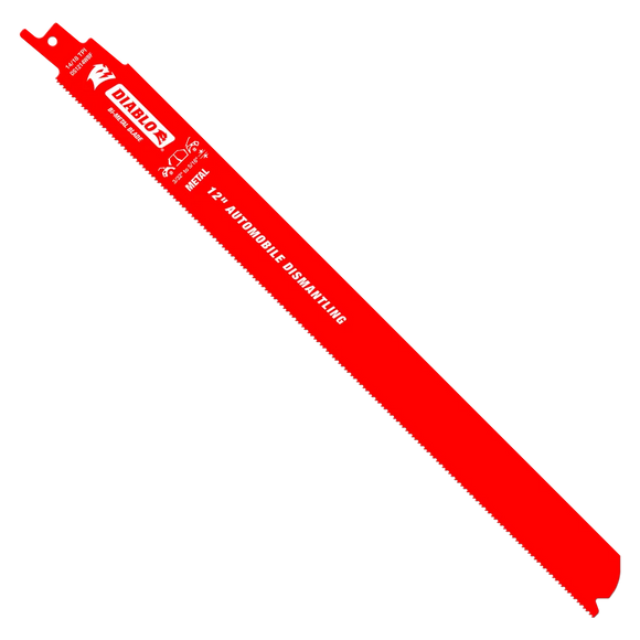 12 in. Bi-Metal Recip Blade for Auto Dismantling (Cuts Metals 1/16 in. to 5/16 in.) (200-Pack) | Diablo Tools | PCS