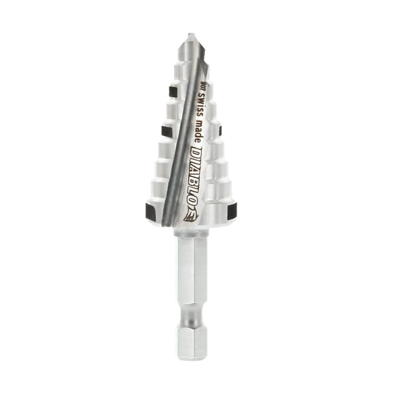 3/8 in. - 3/4 in. Impact Step Drill Bit (9 Steps) | Diablo Tools | PCS