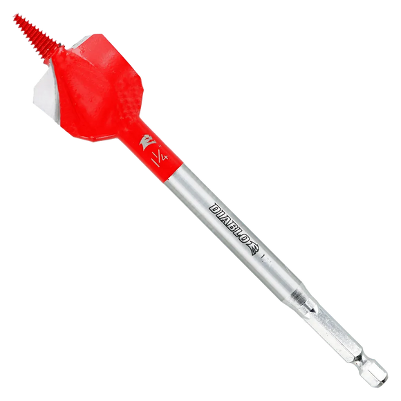Diablo 1-1/4 in. x 6 in. Demo Demon‚™ Spade Bit for Nail-Embedded Wood | Diablo Tools | PCS