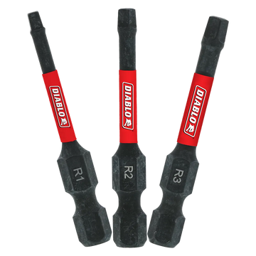 2 in. Square Drive Bit Assorted Pack (3-Piece) | Diablo Tools | PCS