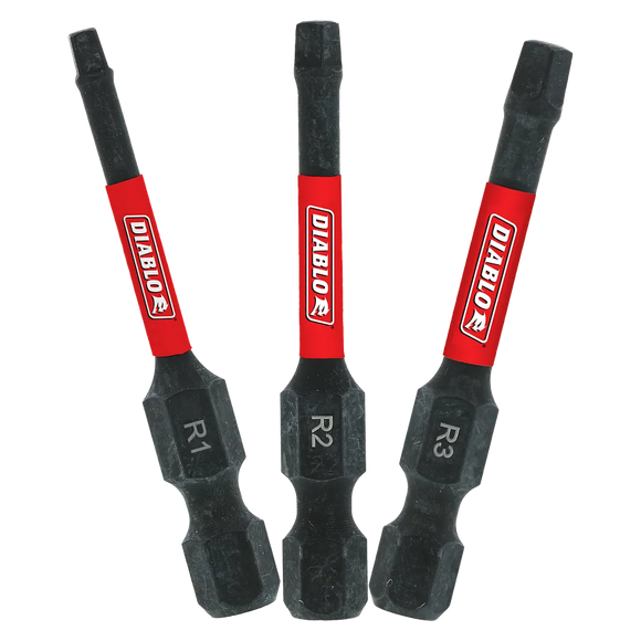 2 in. Square Drive Bit Assorted Pack (3-Piece) | Diablo Tools | PCS
