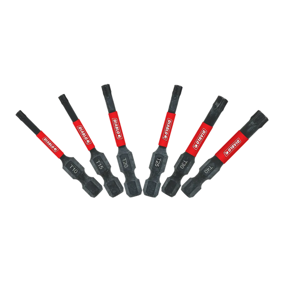 2 in. Torx Drive Bit Assorted Pack (6-Piece) | Diablo Tools | PCS