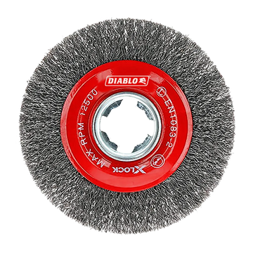 4 in. X-LOCK Carbon Steel Crimped Wire Wheel | Diablo Tools | PCS