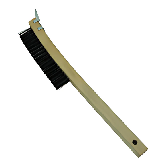 Marshalltown WIRE BRUSH with Scraper 33 ga. Steel and Hardwood handle. - Marshalltown tool from Supply Haus - E410