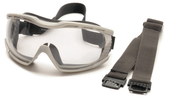 Pyramex - G604 - G604T2 - Clear H2X Anti-Fog-2 Straps - G604T2_straps_34F