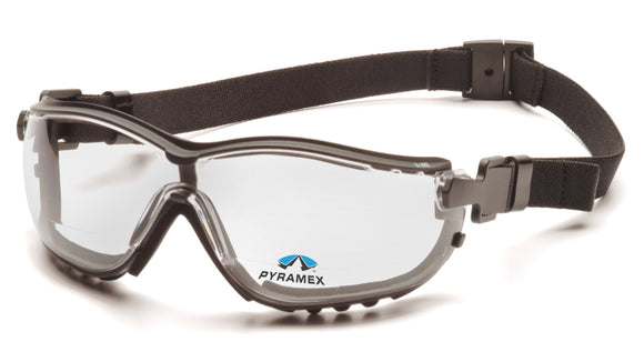 Pyramex - V2G Reader - GB1810STR20 - Clear H2X Anti-Fog + 2.0 - GB1810STR20_34F_With_Strap