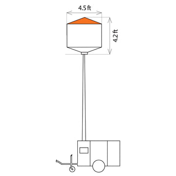 Light Balloon, 4000W, For Light Towers> GB4000-2459