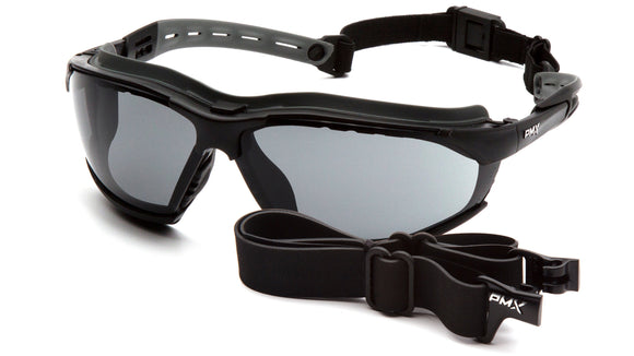 Pyramex - Isotope - GB9420STM - Gray H2MAX Anti-fog - GB9420ST_34F_wStrap