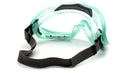 Pyramex - G504 - GC504TN - Chemical Green Frame/Clear AF Lens w/Neoprene Strap - GC504TN_34B