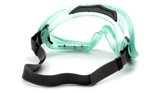 Pyramex - G504 - GC504TN - Chemical Green Frame/Clear AF Lens w/Neoprene Strap - GC504TN_34B