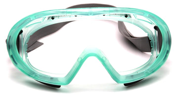 Pyramex - G504 - GC504TN - Chemical Green Frame/Clear AF Lens w/Neoprene Strap - GC504TN_F