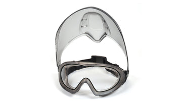 Pyramex - Capstone - GG504DTSHIELD - Dual Capstone H2X Anti-fog Goggle with Clear Capstone Shield - GG504DTSHIELD_Up