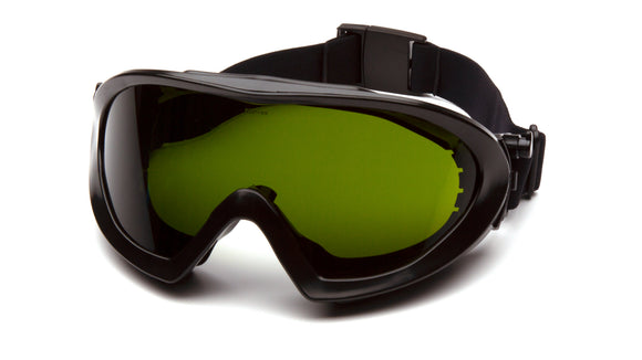 Pyramex - Capstone - GG504TIR3 - Black Frame/Clear Anti-Fog 3.0 IR Filter Lens - GG504TIR3_34F
