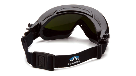 Pyramex - Capstone - GG504TIR5 - Black Frame/Clear Anti-Fog 5.0 IR Filter Lens - GG504TIR5_34B