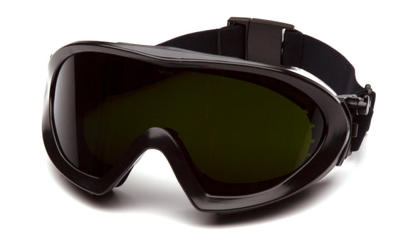 Pyramex - Capstone - GG504TIR5 - Black Frame/Clear Anti-Fog 5.0 IR Filter Lens - GG504TIR5_34F