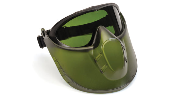 Pyramex - Capstone - GG504TSHIELDIR3 - 3.0 IR  Filter H2X Anti-fog Lens w/ Green Tinted Faceshield Attachment - GG504TSHIELDIR3_Down