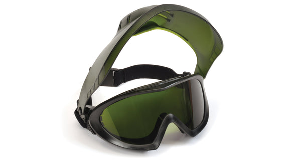 Pyramex - Capstone - GG504TSHIELDIR3 - 3.0 IR  Filter H2X Anti-fog Lens w/ Green Tinted Faceshield Attachment - GG504TSHIELDIR3_Up