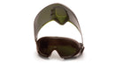 Pyramex - Capstone - GG504TSHIELDIR5 - 5.0 IR  Filter H2X Anti-fog Lens w/ Green Tinted Faceshield Attachment - GG504TSHIELDIR5_Up