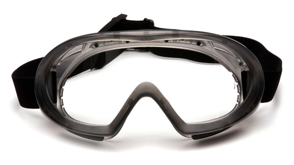 Pyramex - Capstone - GG504T - Gray Frame/Clear Anti-Fog Lens - GG504T_F