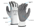 Pyramex - GL403C - GL403CS - PU 13g HPPE Liner A2 Cut Premium- Small - GL403C_Callout_ea03ab6c-fe9b-4199-a57b-72306276c0fe