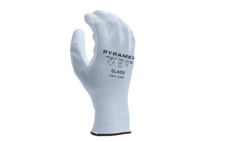 Pyramex - GL409 - GL409XXS - Polyurethane- 18g Non-Cut - White - Size 2X Small - GL409_B