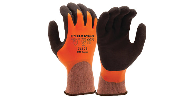 Pyramex - GL502 - GL502M - Glove full drip sandy latex liquid proof - medium - GL502