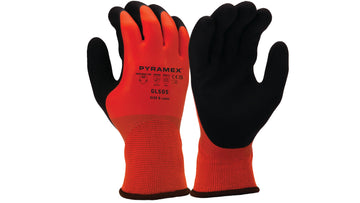 Pyramex - GL505 - GL505L - Full Dip Sndy Latex 13g w 10g Fleece Lnr Large - GL505