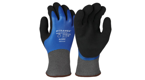 Pyramex GL509C - Insulated Double Dipped Sandy + Smooth Latex A6 Cut by Pyramex Safety