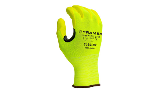 Pyramex - GL601HV - GL601HVM - Micro-Foam Nitrile- Hi-Vis Yell 15g Nylon/Spandx- size  Medium - GL601HV_B_d13d8161-51b1-47cc-b4ea-437a477e820b