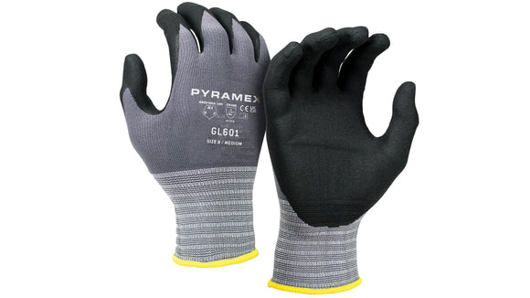 Pyramex - GL601HV - GL601HVL - Micro-Foam Nitrile- Hi-Vis Yell 15g NylonSpandx- size Large - GL601_925f2fca-87b1-47c1-b054-87cc7e6123e9