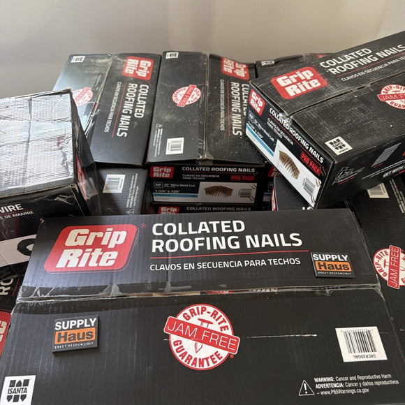 Grip-Rite Coil Roofing Nails – 1-1/4 in x .120 – Galvanized – 7,200/Carton