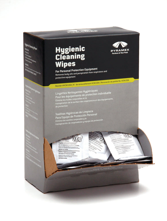 Pyramex - Accessories - HCW100A - Box with 100 Hygenic Wipes with Alcohol - HCW100A