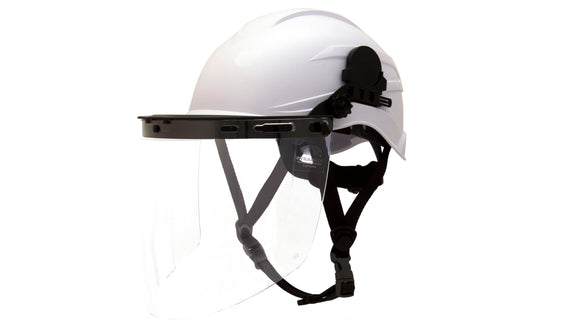 Pyramex - Ridgeline XR7 - HP76110 - RIDGELINE XR7 - 6pt Ratchet - White - HP76110_Face_Shield_34F