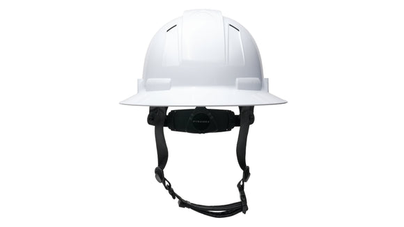 Pyramex - Ridgeline T2 - HPT256110V - Ridgeline T2 Full Brim Hard Hat - Vented - White - 6pt Ratchet Suspension - HPT256110V_B_1